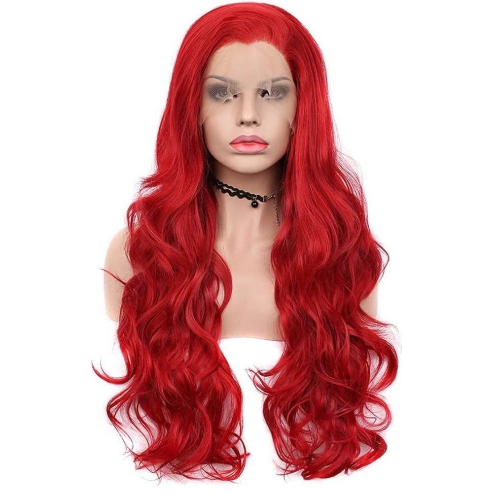 Red Curly Lace Front Wigs